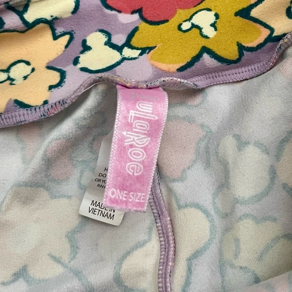 Lularoe X Disney Mickey Floral Leggings - Picture 3 of 7